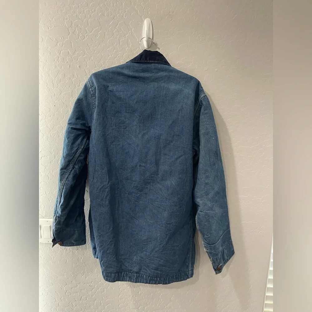 Vintage Montgomery Ward Denim Blanket Lined Worker‎ Jacket 42L